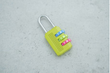 Замок навісний 3 колеса 20мм (кодовий кольоровий)