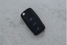 Корпус ключа VW  HU66P 3 кнопки + паніка