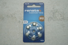 Батарейка Renata ZA312 -D6 Возд-цинк PR70 PR536 для слухових апаратів (1шт)