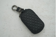 Ключниця Ромб чорна ЕКО-шкіра