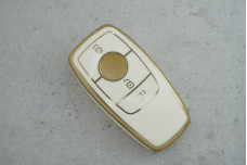 Чохол Mercedes білий-золото поліуретан