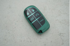 Чохол JEEP Fiat Dodge Chrysler зелений карбон поліуретан, універсальний