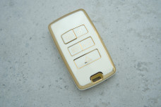 Чохол Land Rover білий-золото поліуретан