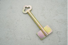 Заготовка ключа Жовті води Ø 9 ℓ=85 2-бор з отвором