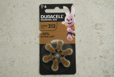 Батарейка Duracell ZA312 U6 для слух апар (1шт)