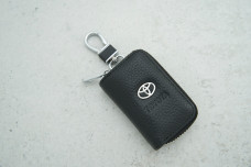 Автоключниця-чохол Toyota чорна шкіра
