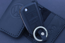 Чохол VW чорний шкіра