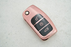 Чохол Ford карбон рожевий поліуретан