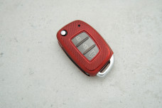 Чохол Hyundai червоний карбон поліуретан