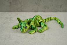 Іграшка Кіт сфінкс салатовий 3D 19 см