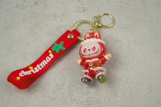 Брелок новорічна Лабубу червона