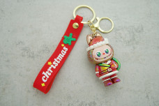 Брелок новорічна Лабубу коричнева