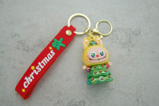 Брелок новорічна Лабубу жовта
