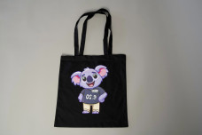 Сумка-шопер Коккі 2(вверх) з довгими ручками чорна 37х42 см