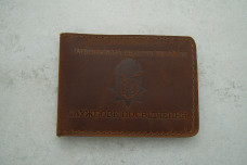 Обкладинка Нац Гвардія шкіра коричневий