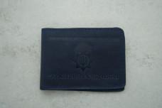 Обкладинка Нац Гвардія шкіра синій