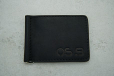 Затискач LEWIS для купюр шкіра чорна (Д)