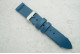 Ремінець 20мм бірюзовий шкіряний