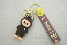Брелок Лабубу костюм коричневий