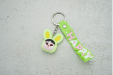 Брелок "HAPPY Cry Baby" з ремінцем, салатовий 