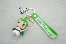 Брелок Ророноа Зоро Зелений з ремінцем + карабін