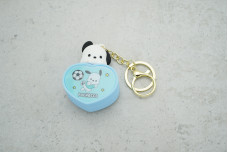 Брелок Серце Почакко голубий з карабіном