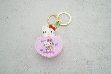 Брелок Серце Hello Kitty з карабіном