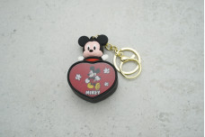 Брелок Серце Міккі Маус чорний (з карабіном)