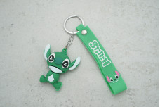 Брелок Стітч зелений з ремінцем