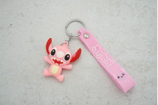 Брелок Стітч рожевий з ремінцем