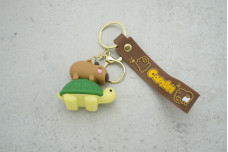 Брелок капібара на черепасі з ремінцем + карабін