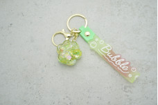 Брелок Лапка "Bubble" салатовий (з ремінцем + карабін)