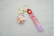 Брелок Лапка "Bubble" червоний (з ремінцем + карабін)