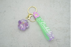 Брелок Лапка "Bubble" фіолетовий (з ремінцем + карабін)