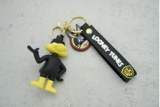 Брелок Даффі Дак чорний з (з ремінцем + карабін)