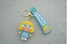 Брелок Cry Baby жовте волосся з ремінцем + карабін