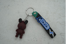 Брелок Безликий Заєць коричневий з ремінцем