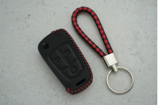 Чохол Opel червоно-чорний  шкіра 