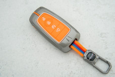 Чохол Ford метал + силікон помаранчевий