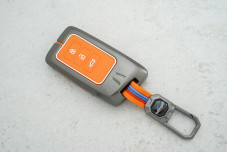 Чохол Lexus метал + силікон помаранчевий