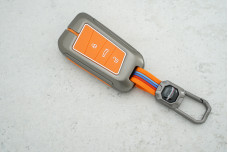 Чохол VW помаранчевий силікон + метал