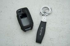 Чохол VW Skoda малі стрази чорний, універсальний