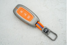 Чохол Hyundai помаранчевий силікон + метал