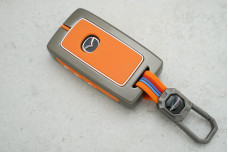 Чохол Mazda помаранчевий силікон + метал