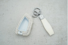 Чохол BMW малі стрази білі