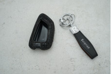 Чохол BMW малі стрази чорний