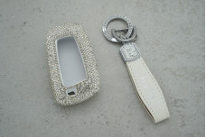 Чохол BMW білі стрази, універсальний