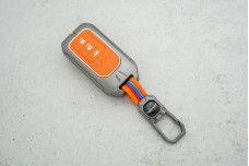 Чохол Honda помаранчевий силікон + метал