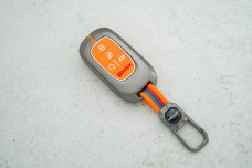 Чохол Honda помаранчевий силікон + метал