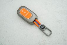 Чохол Honda помаранчевий метал + силікон